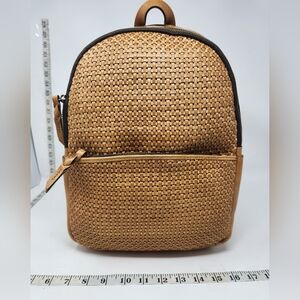 Patricia Nash Small Woven Leather Backpack